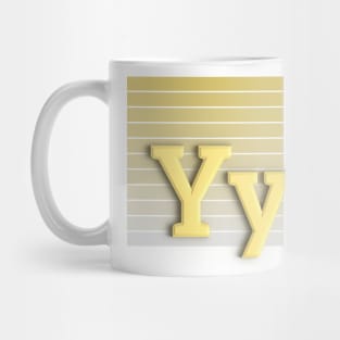 Y - letter Mug